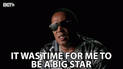 Man in Sunglasses With It Was Time for Me to Be a Big Star Shirt