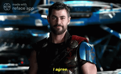 Man in Superhero Costume Says I Agree