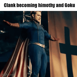 Man In Superhero Costume Standing In Front Of Cross GIF