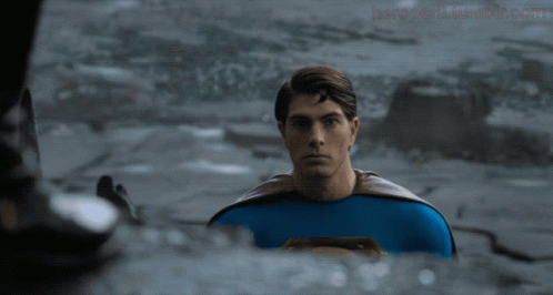 Man in Superman Costume with heroperl.tumblr.com