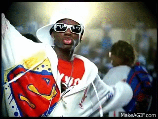 Man In Superman Shirt And Sunglasses GIF