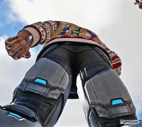 Man In Sweater And Pants Looking Up GIF
