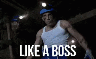 Man in Tank Top Like a Boss