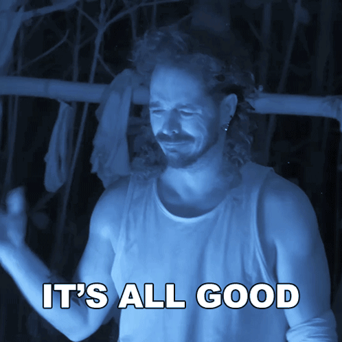 Man in Tank Top Saying It's All Good