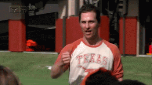 Man in Texas Jersey Cheering in Crowd