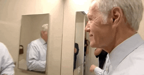 Man In The Mirror Alex Trebek GIF
