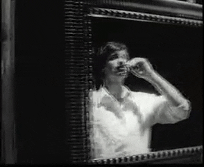 Man In The Mirror Man Combing Mustache GIF
