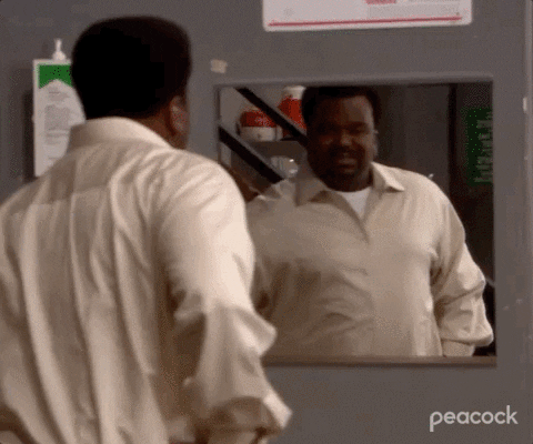 Man In The Mirror The Office Darryl Philbin GIF