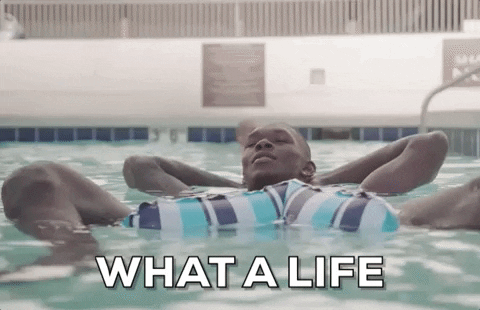 Man In The Pool What A Life GIF