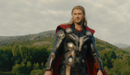 Man in Thor Costume by Mountain