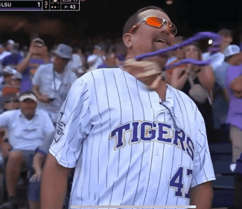 Man in Tigers Jersey 41