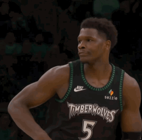 Man in Timberwolves Jersey Number 5