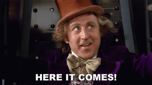 Man In Top Hat And Bow Tie Says Here It Comes GIF