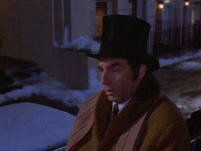 Man In Top Hat And Fur Coat GIF