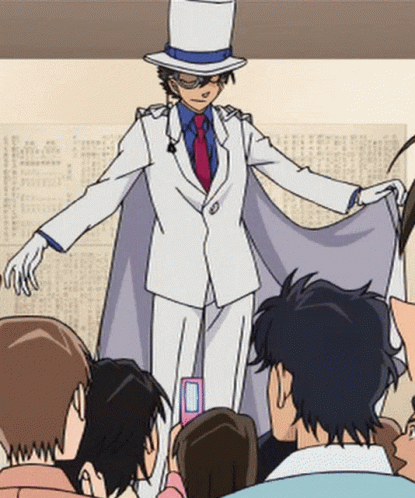 Man in Top Hat Facing Crowd