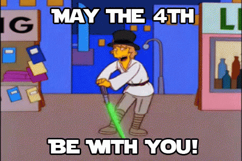 Man in Top Hat Holding Green Lightsaber