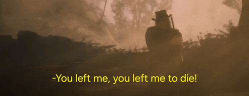 Man In Top Hat In Foggy Forest You Left Me You Left Me To Die GIF