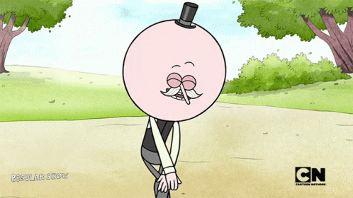 Man In Top Hat With Mustache From Cartoon Network GIF
