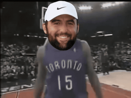 Man In Toronto Jersey And White Hat GIF