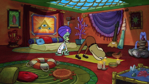 Man in Turban Sitting on Yoga Mat