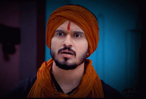 Man In Turban With Ring Shushing GIF