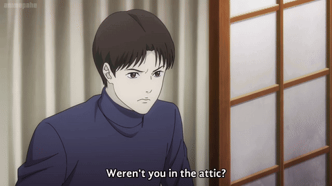 Man in Turtleneck Sweater Saying Weren't You In The Attic
