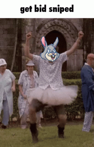 Man In Tutu Get Bid Sniped GIF