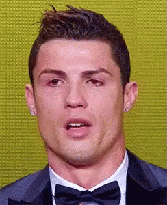 Man In Tuxedo And Bow Tie Crying GIF