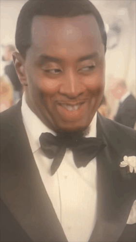 Man in Tuxedo and Bow Tie Looking