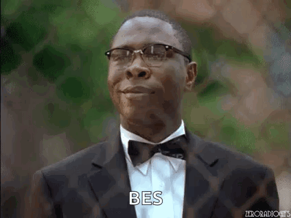 Man in Tuxedo and Bow Tie Smiling Saying Bes