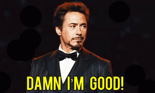 Man in Tuxedo Saying Damn I'm Good