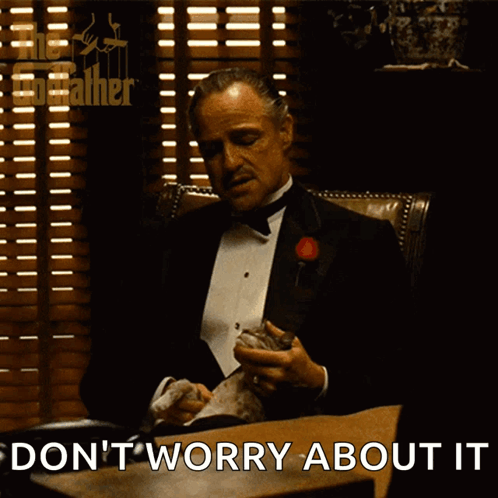 Man in Tuxedo Saying Don't Worry About It