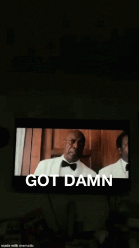 Man in Tuxedo Saying Got Damn