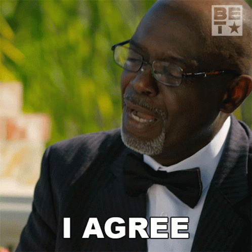 Man in Tuxedo Saying I Agree