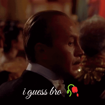 Man in Tuxedo Saying I Guess Bro