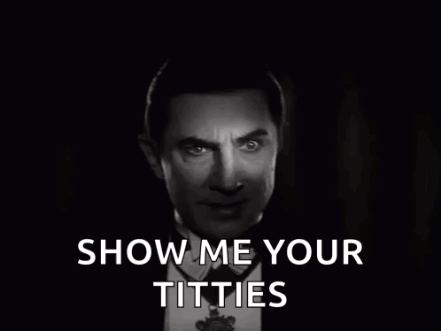 Man in Tuxedo Saying Show Me Your Titties
