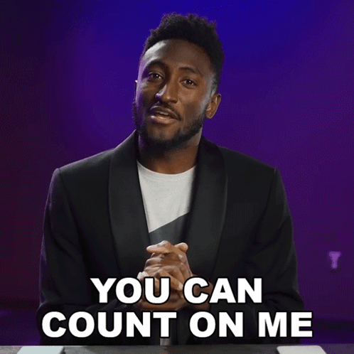 Man in Tuxedo Saying You Can Count On Me