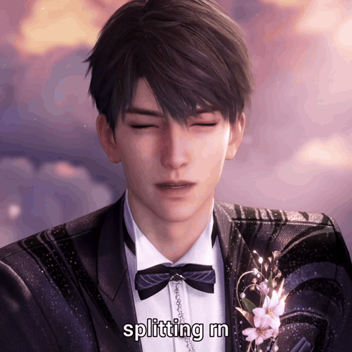 Man in Tuxedo Splitting rn