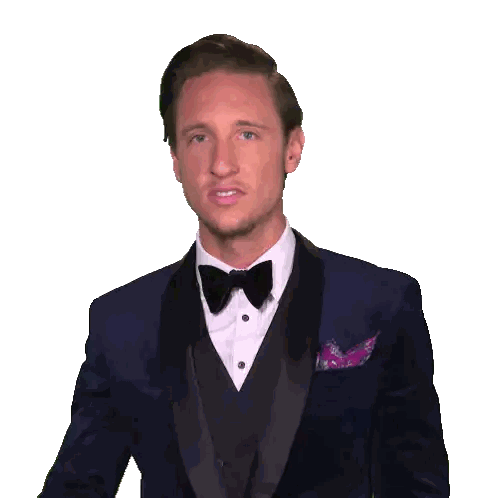 Man in Tuxedo Waving