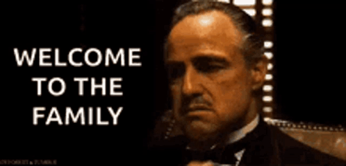Man in Tuxedo Waving Welcome to the Family