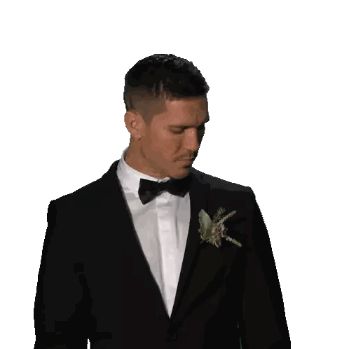 Man in Tuxedo with Flower Lapel