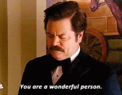 Man In Tuxedo With Mustache Saying You Are A Wonderful Person GIF