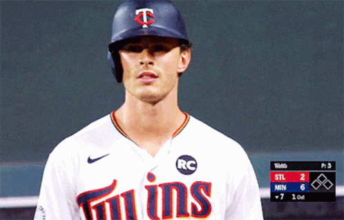 Man in Twins Jersey on Field