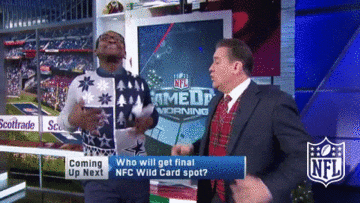 Man In Ugly Sweater Interview GIF