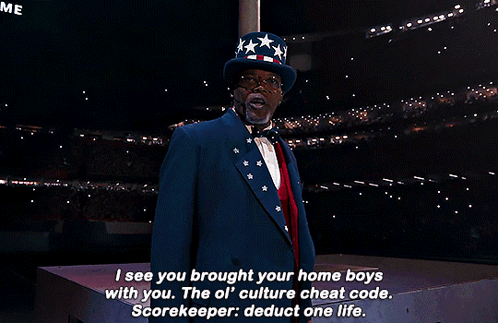 Man in Uncle Sam Outfit Saying I See You