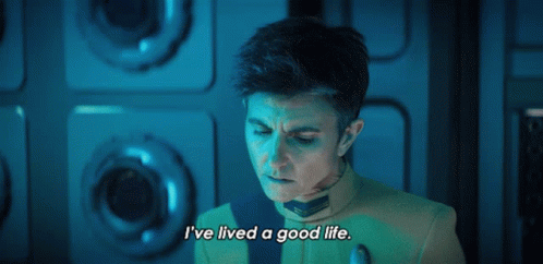 Man in Uniform Saying I've Lived a Good Life