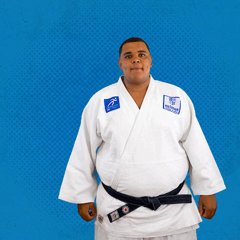 Man In Uniform Strong Judo Chop GIF