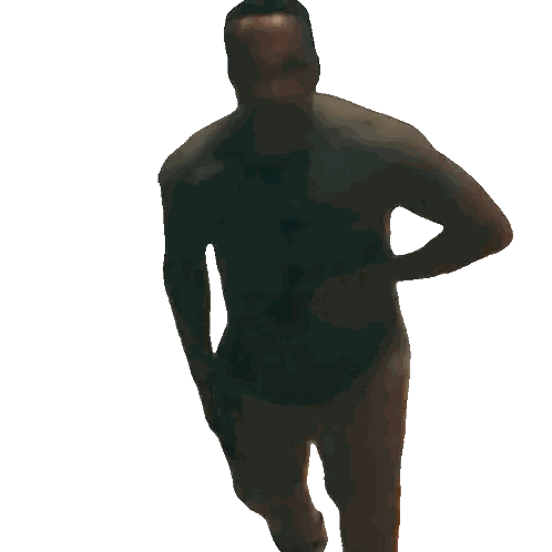 Man in USMC Shirt Holding Hand to Forehead