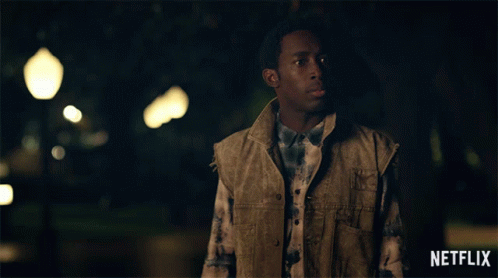 Man In Vest Watching Netflix GIF