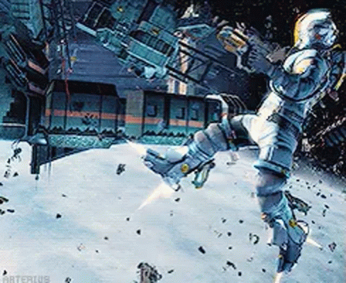 Man in Video Game Near Sign Saying II